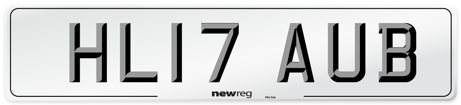 HL17 AUB Number Plate from New Reg